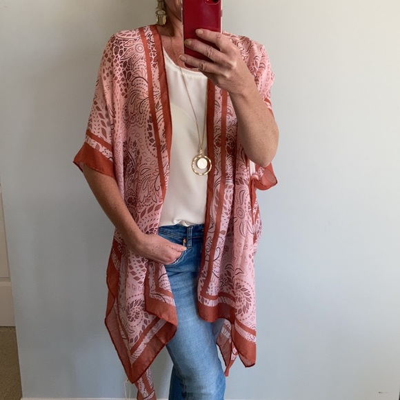 Accessories - Paisley Print Boho Kimono